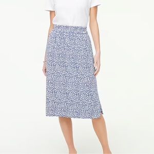 LAST CHANCE NWT Jcrew Factory pull on skirt blue floral size small